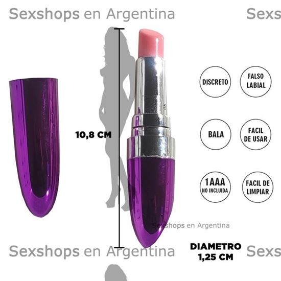 Lapiz labial vibrador violeta
